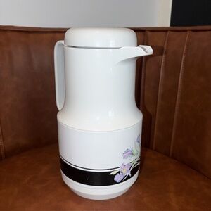 VINTAGE PHOENIX  Pitcher insulated  carafe floral 80s 90s